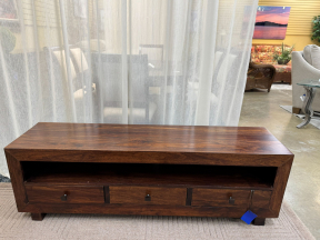 Rustic Low Media Console