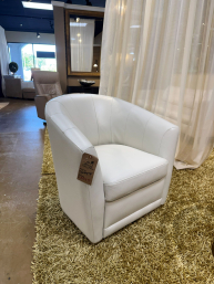 Kanes Leather Swivel Chair