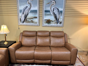 RTG Lthr Pwr Recl Sofa