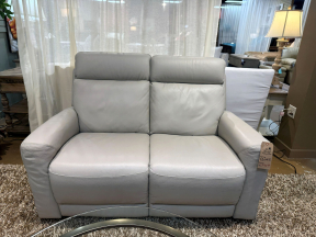Natuzzi Leather Power Reclining Loveseat