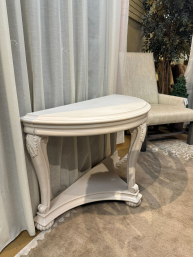 Painted Demilune Table