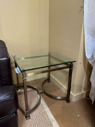 Glass Top End Table