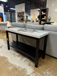 Contemp. Marble Top Sofa Table