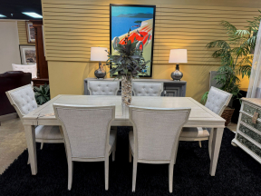 Bernhardt DR Table w/6 Chairs+Lf
