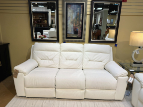 Kuka Home Lthr Pwr Recl Sofa AS IS