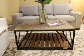 Ethan Allen Wd/Mtl Coffee Table