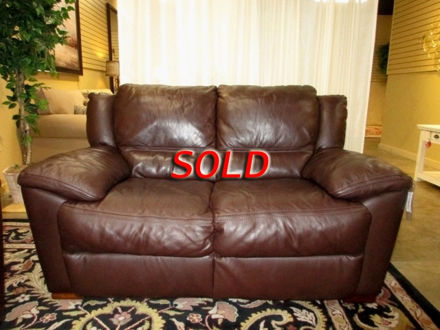 Natuzzi Leather Loveseat