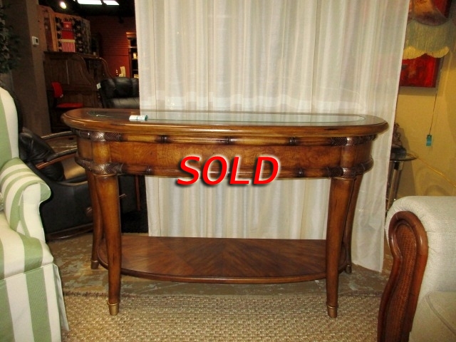 Havertys Gls Top Console