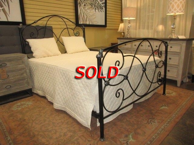 Scrolled Metal Bed