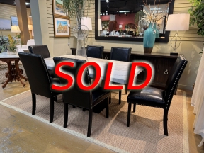 Marble Top DR Table w/6 Chairs