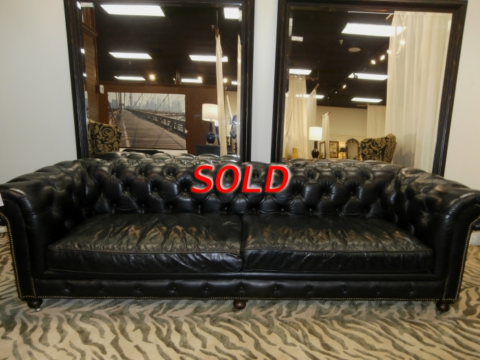 Leather Tufted Sofa At The Missing Piece