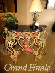 Stone Top Entry Table